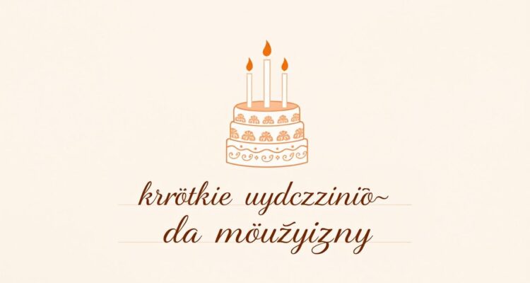 Krótkie życzenia na 60 urodziny dla mężczyzny