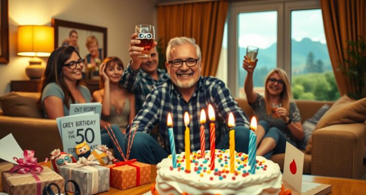 Śmieszne życzenia na 50 urodziny dla mężczyzny