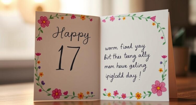 Życzenia urodzinowe dla 17 latka