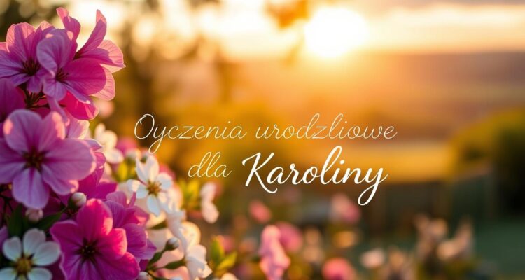 Życzenia urodzinowe dla karoliny
