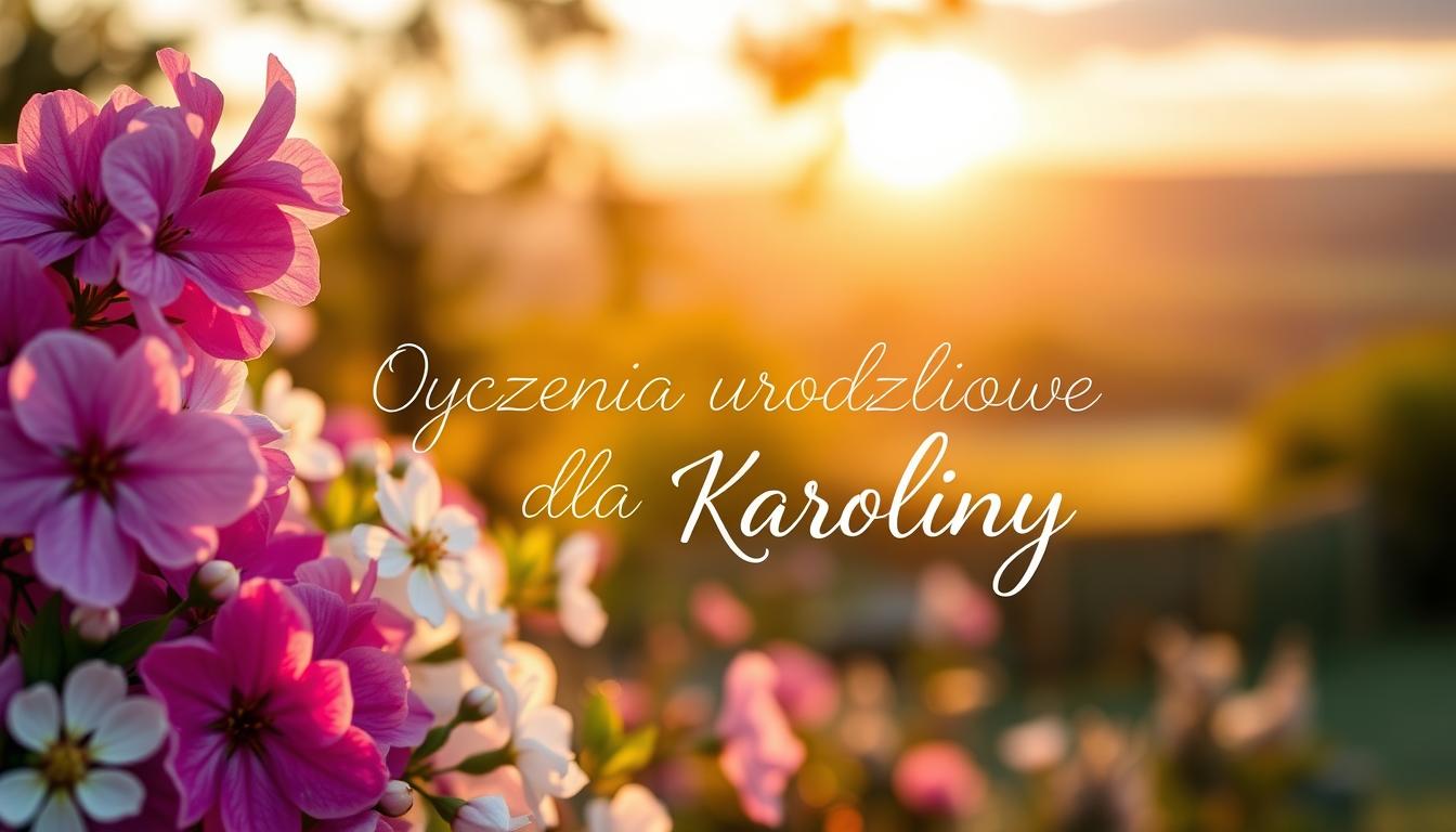 Życzenia urodzinowe dla karoliny
